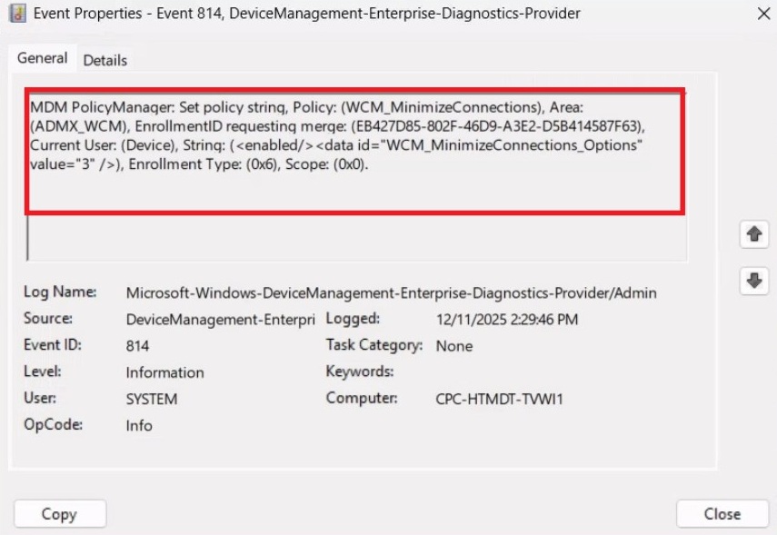 Monitoring policy deployment status in Intune admin center